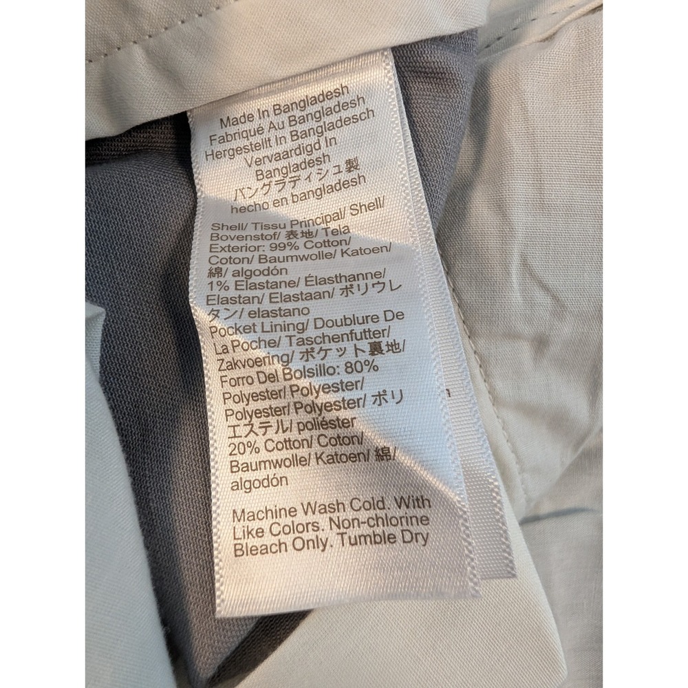 J.Crew Chino Shorts Mens 33 Grey 7 Inch Inseam Cotton Stretch NWT - Picture 5 of 5